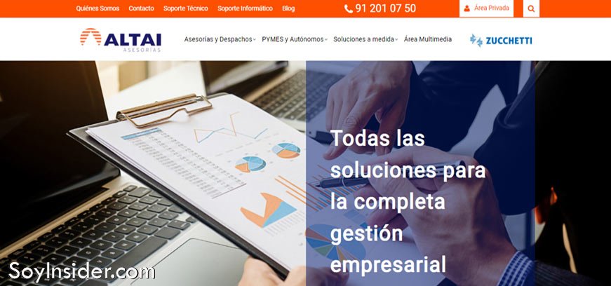 Captura de pantalla de Altai, es un ERP que conecta todos los mÃ³dulos de la empresa