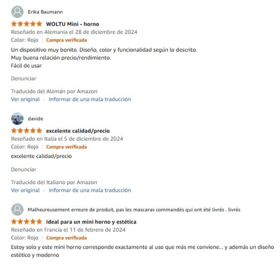Opiniones en General sobre Hornos ElÃ©ctricos de Sobremesa en Amazon